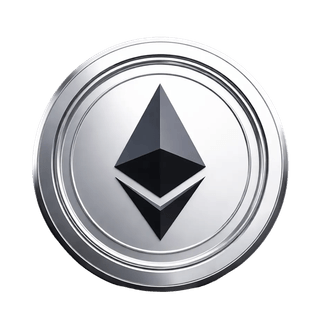 Ícono flotante correspondiente a la criptomoneda Ethereum (ETH)
