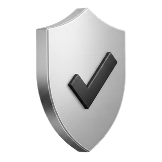 Símbolo de verificación en 3D ubicado en la sección de cómo funciona de Zorzal Rentivo